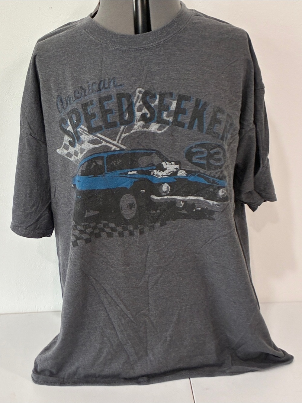 Vintage 2XL Beefy-T Speed Seeker Faded Graphic Tee